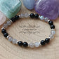 Bracelet Protection et ancrage - Tourmaline et Labradorite (6mm) - 17cm - Cybele Pierres