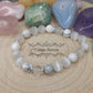 Bracelet Pureté - Sélénite, Howlite et Péristérite (8mm) - 18cm - Cybele Pierres