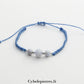 Bracelet réglable Calcédoine (6 et 8mm) – Équilibre et Douceur - Cybele Pierres