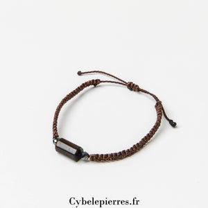 Bracelet Réglable Cordon - Œil de Tigre | Protection et Confiance - Cybele Pierres