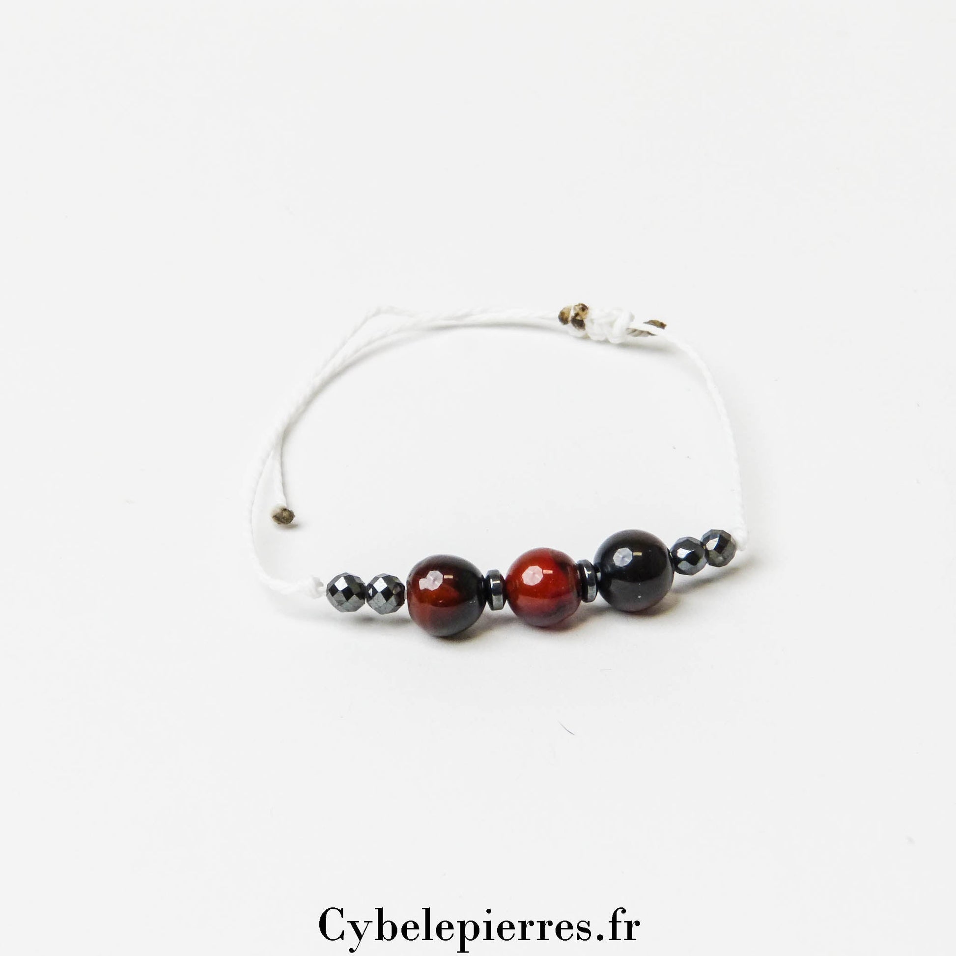 Bracelet Réglable en Cordon – Sardonyx | Communication et Optimisme - Cybele Pierres