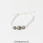 Bracelet réglable Jaspe Dalmatien (6 et 8mm) – Stabilité et Joie de vivre - Cybele Pierres