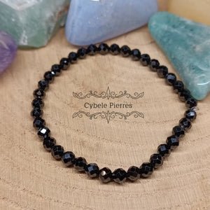 Bracelet Spinelle facettée (3mm) - 17cm - Cybele Pierres