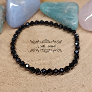 Bracelet Spinelle facettée (3mm) - 17cm - Cybele Pierres