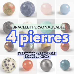 Bracelet sur mesure - 4 pierres | Taille au choix - Cybele Pierres