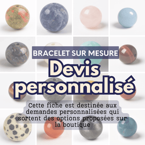 Bracelet sur mesure en pierres naturelles – Devis personnalisé - Cybele Pierres