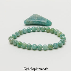 Bracelet Amazonite (6mm) | Réconfort et Créativité