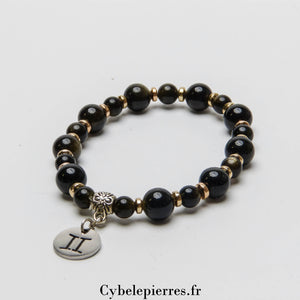 Bracelet Gémeaux (6 et 8mm) - Adaptabilité et Communication (18cm)