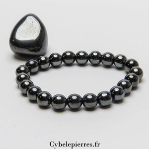 Bracelet Hématite (8 mm) | Force, Confiance et Sérénité