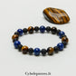 Bracelet Talents Cachés – Lapis-Lazuli, Œil de Tigre & Pierre de Lave (6 et 8mm) – 17cm | Créativité, Intuition et Ancrage