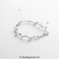 Bracelet réglable Quartz rose et Fluorine (4 mm facettées) – Douceur et Clarté