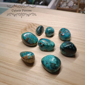 Chrysocolle roulée Extra - Pérou | Sérénité et Créativité - Cybele Pierres