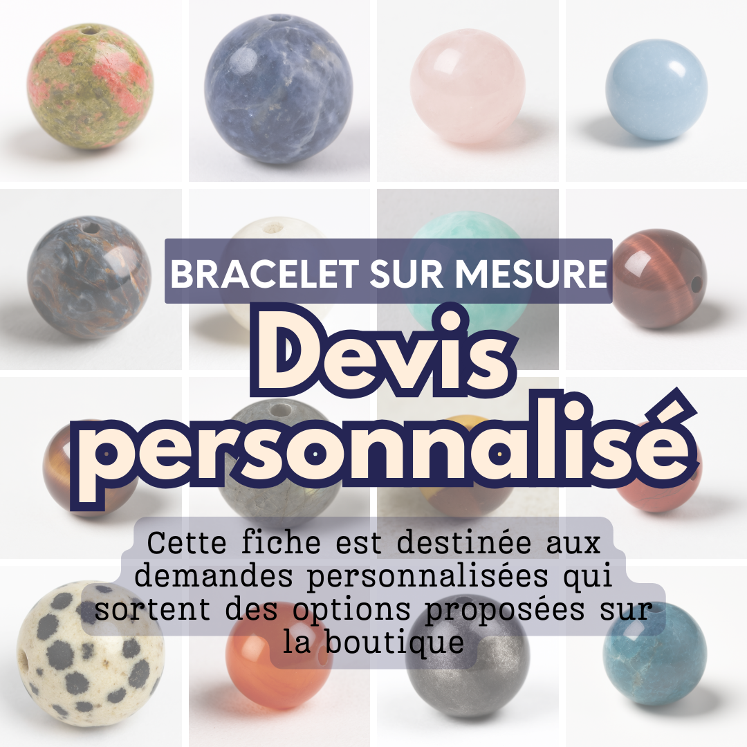 Bracelet sur mesure en pierres naturelles – Devis personnalisé