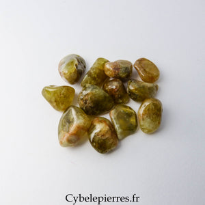 Grenat vert Démantoïde pierre roulée – Vitalité et prospérité - Cybele Pierres