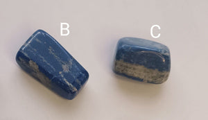 Lapis - Lazuli Rectangle (Pierre roulée) – Pakistan | Sagesse et Clarté - Cybele Pierres