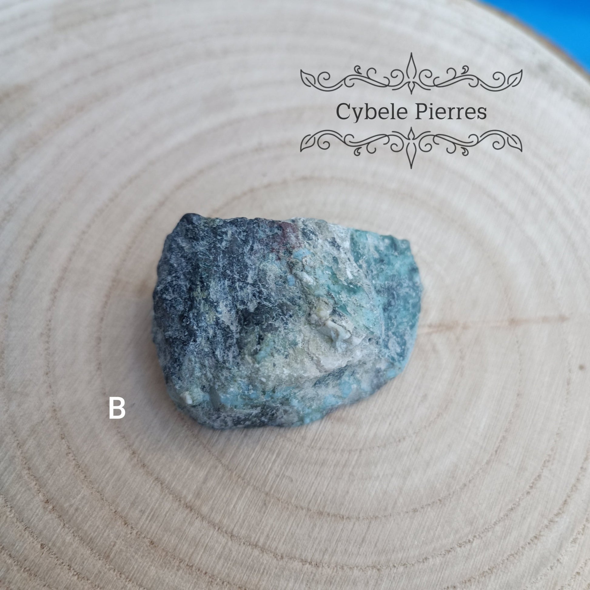 Larimar Qualité Extra (rare) - République Dominicaine | Sérénité et Éveil Intérieur - Cybele Pierres