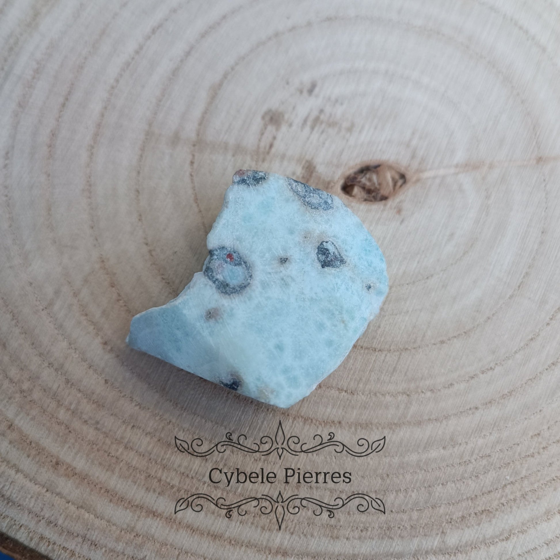 Larimar Qualité Extra (rare) - République Dominicaine | Sérénité et Éveil Intérieur - Cybele Pierres