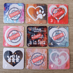 Magnet 5×5 cm en résine sublimée – Modèles animaux et citations - Cybele Pierres