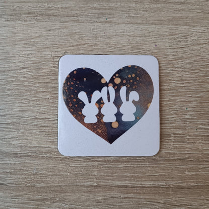 Magnet 5×5 cm en résine sublimée – Modèles animaux et citations - Cybele Pierres