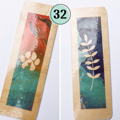 Marque - page en bois – 5×15 cm - Cybele Pierres