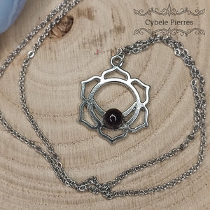 Pendentif 2ème Chakra - Grenat - Cybele Pierres