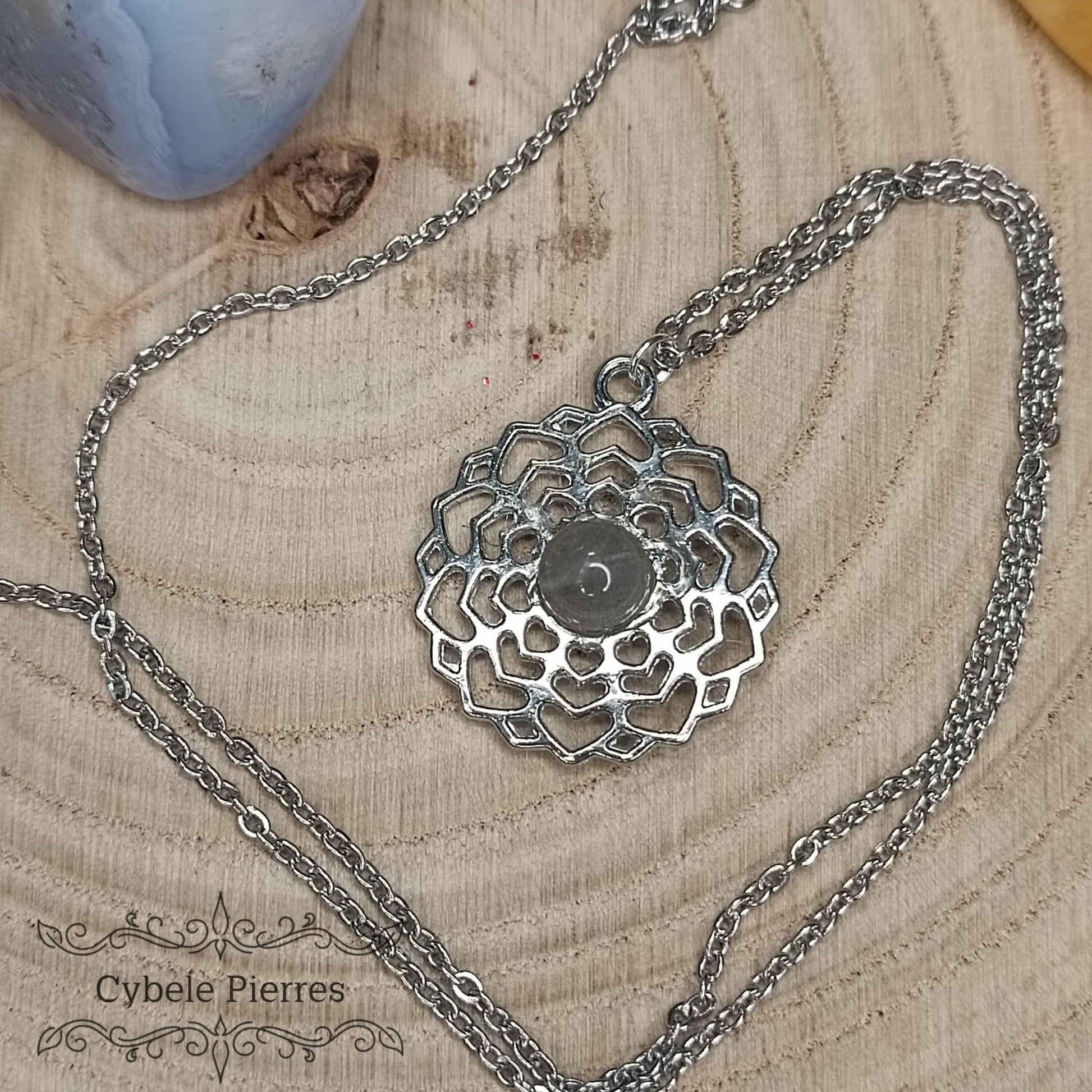 Pendentif 7ème Chakra - Labradorite - Cybele Pierres