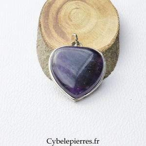 Pendentif Cœur - Améthyste (3cm) | Sérénité et Clarté - Cybele Pierres