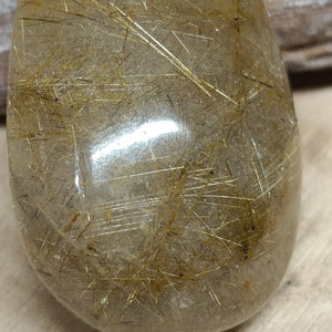 Pendentif Quartz Rutile (40mm) | Force, Vitalité et Équilibre - Cybele Pierres