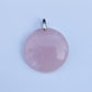 Pendentif rond Quartz Rose | Apaisement et Créativité - Cybele Pierres