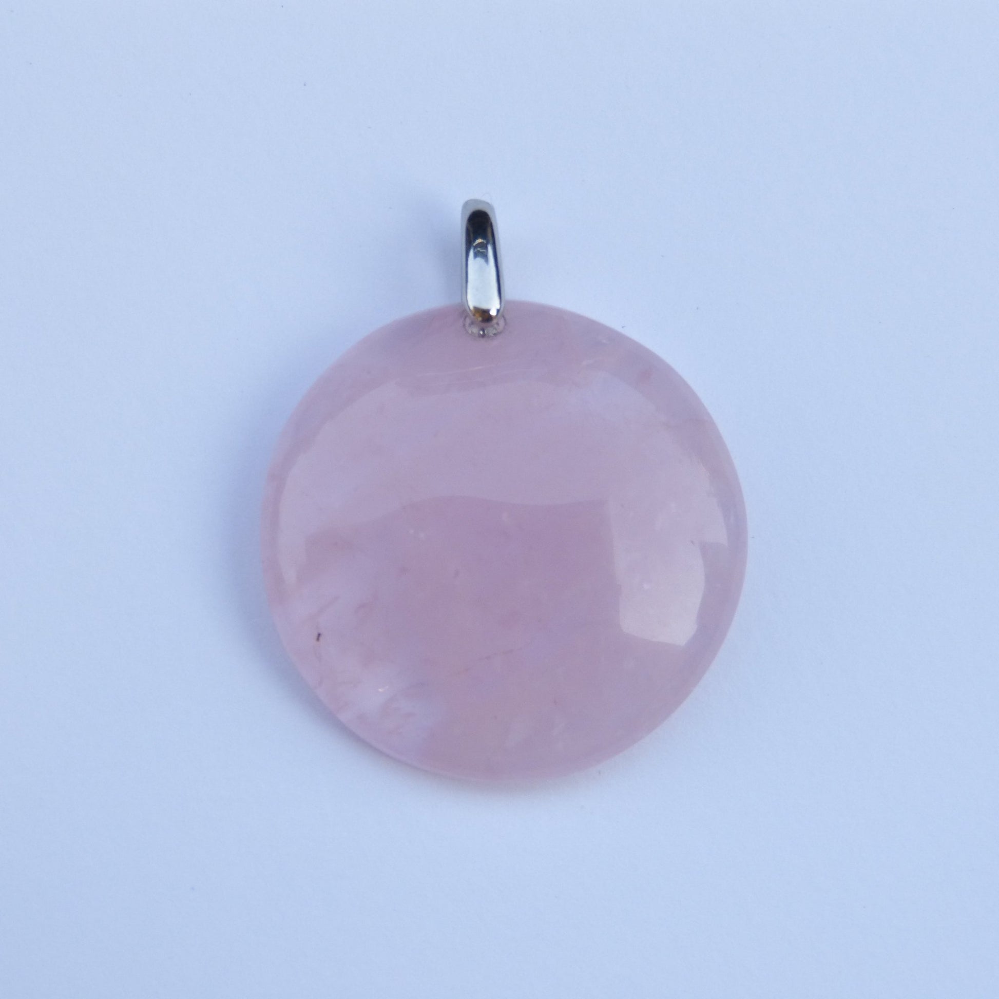 Pendentif rond Quartz Rose | Apaisement et Créativité - Cybele Pierres