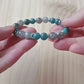 Bracelet Communication - Apatite Bleue et Labradorite (8mm) - 17cm | Clarté et Intuition