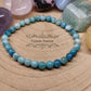 RESERVE - Bracelet Hémimorphite (6mm) - 18cm - Cybele Pierres