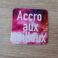 Magnet 5×5 cm en résine sublimée – Modèles animaux et citations