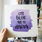 Tableau Crée la Vie que tu Désires – Infusible Ink & Thermocollant (25×25 cm) - Cybele Pierres
