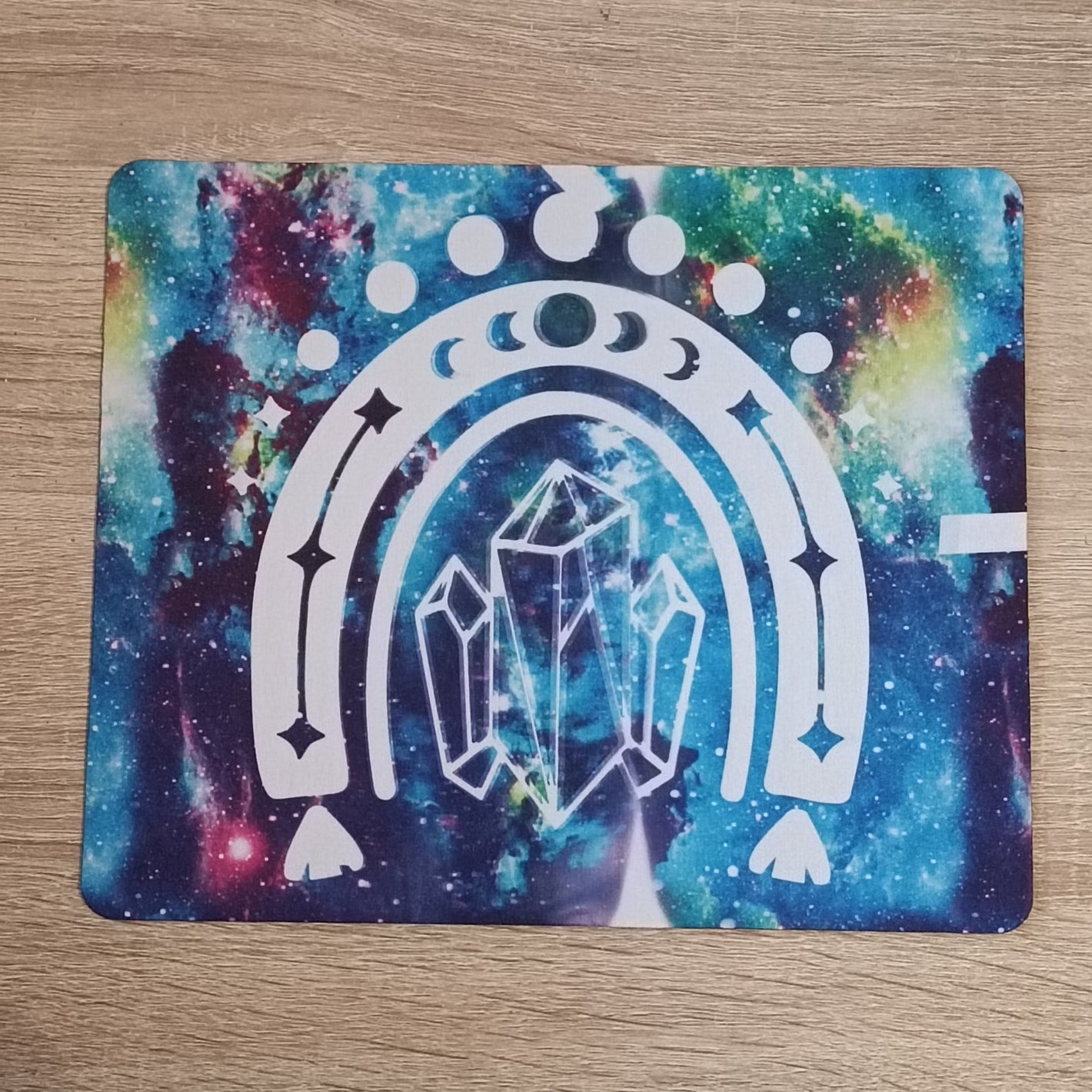 Tapis de souris –Arc - en - ciel Cristaux (23×20 cm) - Cybele Pierres