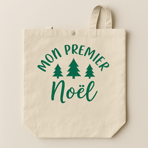 Tote - bag Mon Premier Noël - Cybelepierres | Écologique et réutilisable - Cybele Pierres