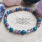 Bracelet Zen Attitude - Améthyste, Apatite bleue et Labradorite (6mm) - 18cm