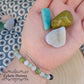 Bracelet "Je suis Zen" - Opale verte, Calcédoine et Amazonite -  (6 et 8mm) - 18cm