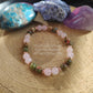 Bracelet Moment présent - Quartz rose & Unakite (6mm) - 18cm