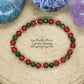 Bracelet Volupté - Diopside et Cornaline (6mm) - 17cm