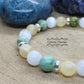 Bracelet Positivité - Sélénite, Calcite orange et Variscite (8mm) 18cm