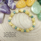 Bracelet Générosité - Jade vert de Chine et  Calcite Orange (6mm et 8mm) - 19cm