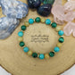 Bracelet Orchidée- Malachite Amazonite et Héliodore (8mm) - 19cm