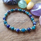 Bracelet Homme Playa - Apatite bleue, Sodalite et Hématite teintée (6mm) -19cm
