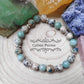 Bracelet Elévation - Jaspe K2 (Kétonite) et Amazonite (8mm) - 18cm