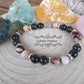 Bracelet "Mieux se comprendre"- Jaspe Zèbre et Serpentine (8mm) - 19cm