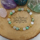Bracelet Rayonnement - Héliodore, Sélénite et Variscite (8mm) -19cm