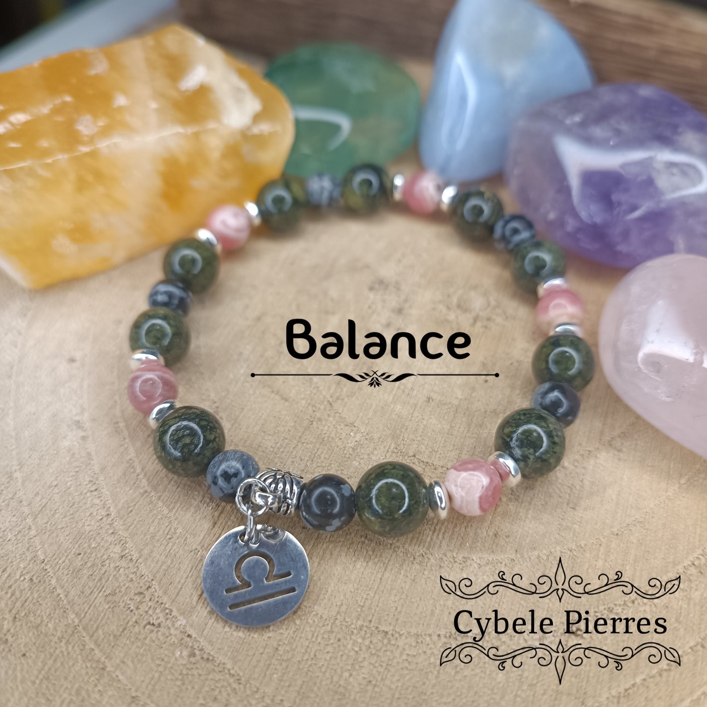M bis - Bracelet Astrologie - 3 - Balance - 18cm