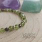 Bracelet Entrain -Pyrite et  Péridot (4 et 3mm) - 17cm