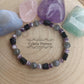 Bracelet Super protection - Tourmaline, Améthyste et Labradorite (10mm et 8mm ) - 18cm